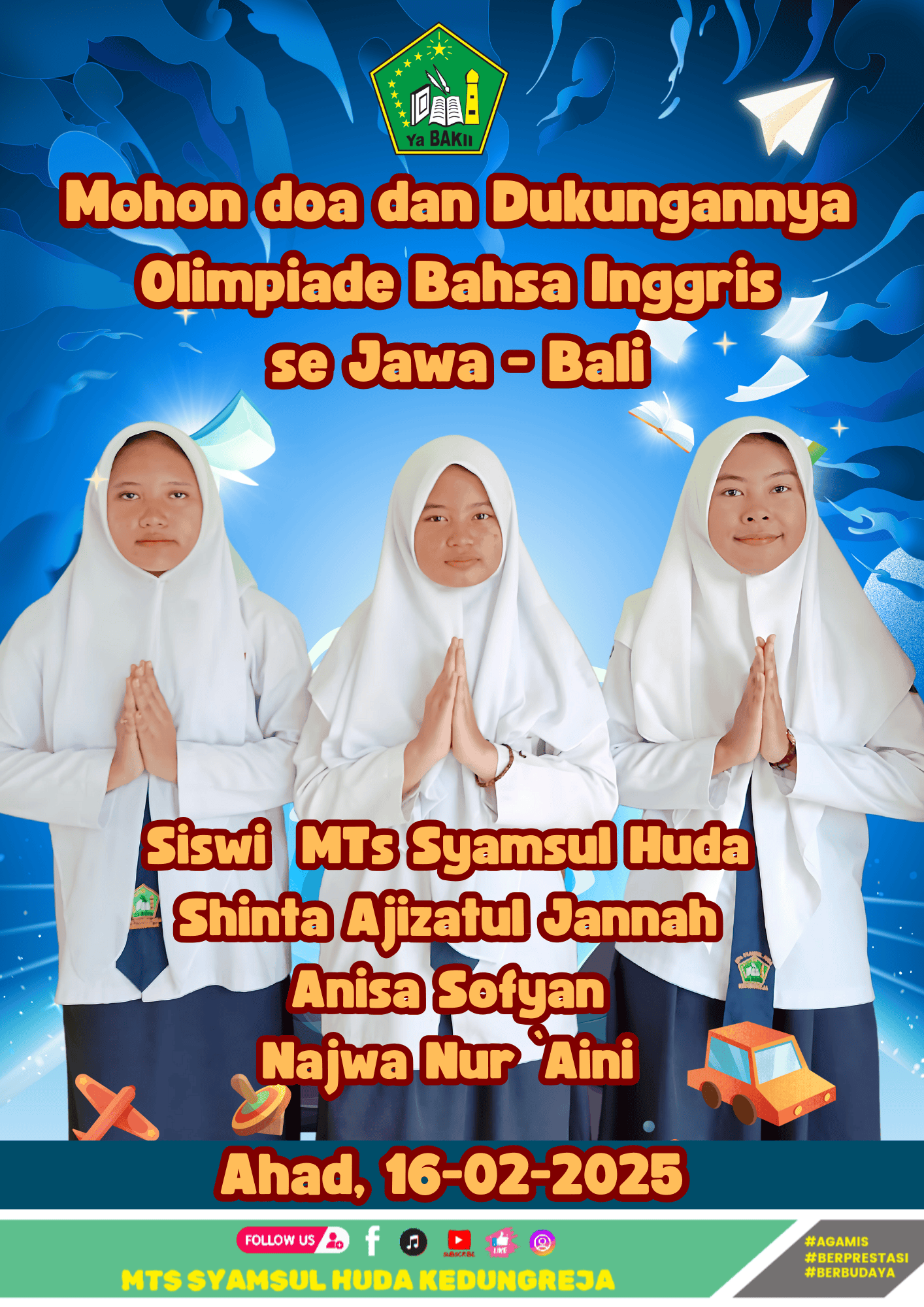 🌟 Doa & Dukungan untuk Shinta, Anisa, dan Najwa! 🌟